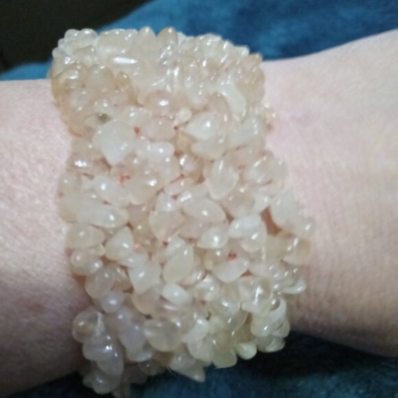 Vintage Pink Quartz Cuff - Picture 3 of 3